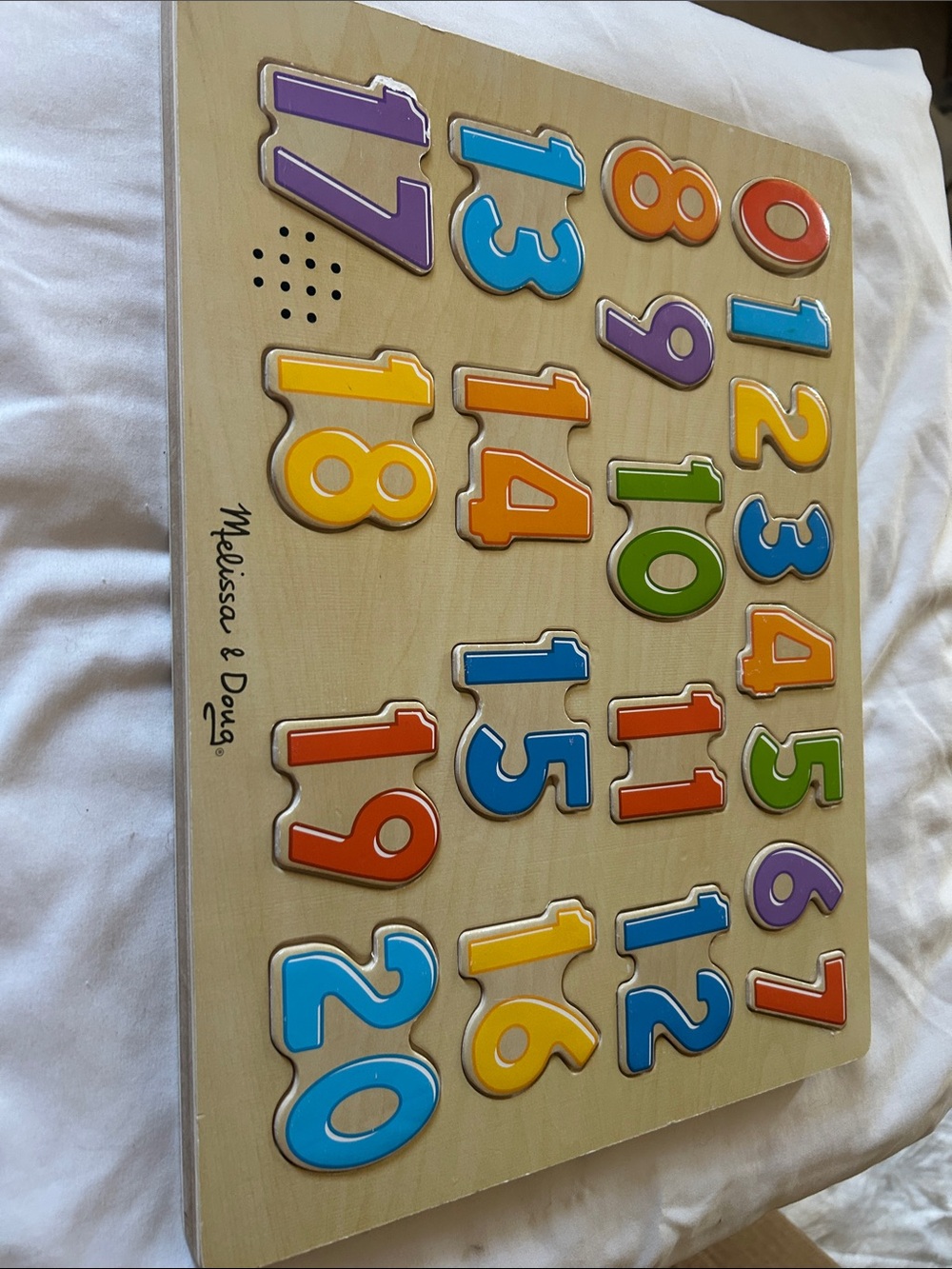 Melissa & Doug Colorful Number Puzzle - Multicolor